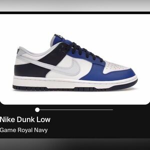 Like New Nike Dunk Low - Game Royal and Navy Size 14 Men’s